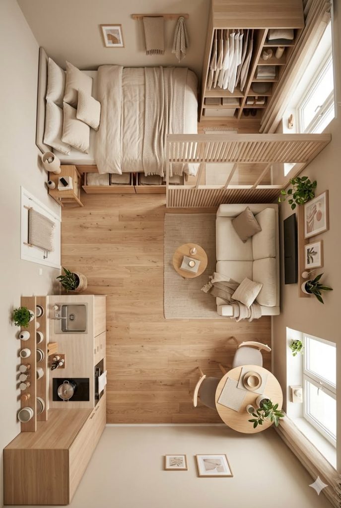 Apartemen Studio yang Nyaman